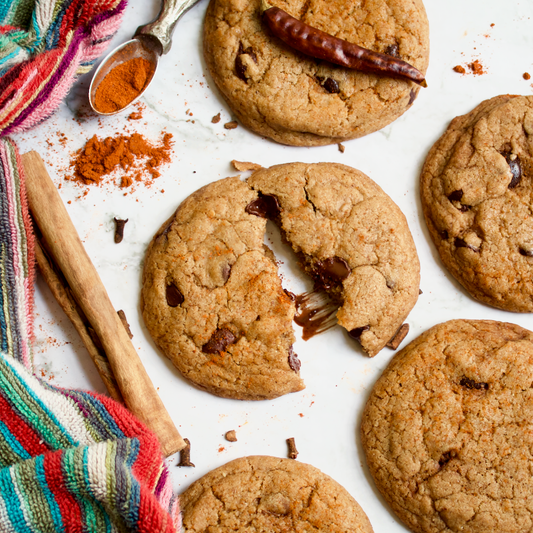 Vegan Aztec Chocolate Chunk Cookies