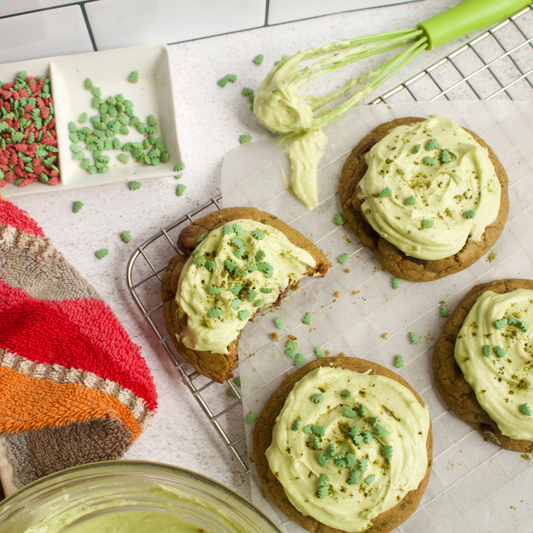 Holiday Baking Special: Vegan Chocolate Matcha Latté Cookies