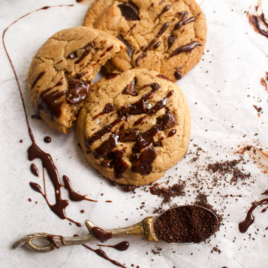 Vegan Dirty Chai Chocolate Chunk Cookies